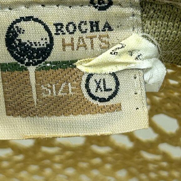 VINTAGE ROCHA HATS UNITALLA MENS SIZE XL WESTEN COWBOY HAT TAN - Picture 10 of 10
